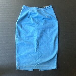 Naked wardrobe stretchy  denim style pencil skirt